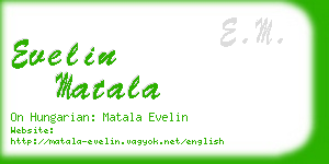 evelin matala business card